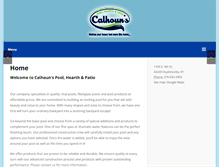 Tablet Screenshot of calhounspool.com